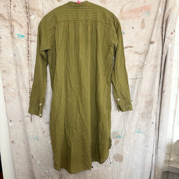 Moismont Caftan Kaki Stripe Dress - Picture 6 of 7
